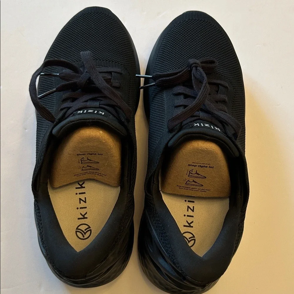 Kizik Athens Women's Black Sneakers Sz 11W‎ NWOT PRM